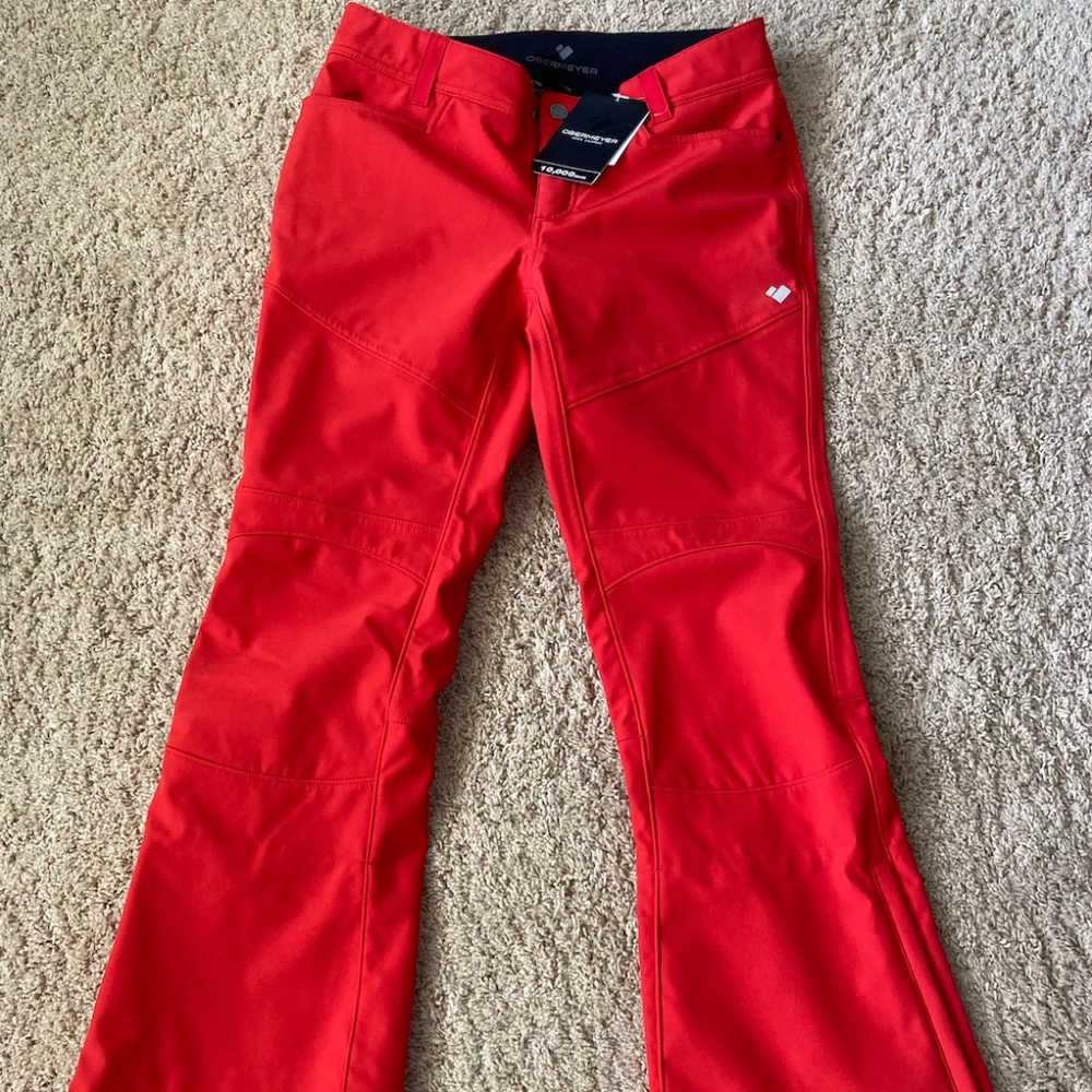 NWT Obermeyer Glyph Softshell Pants in Carmine - Women's - Size 8